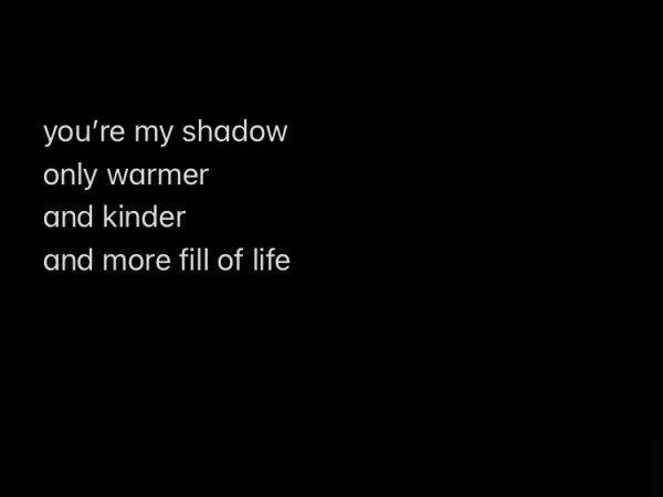 shadow: A Poem